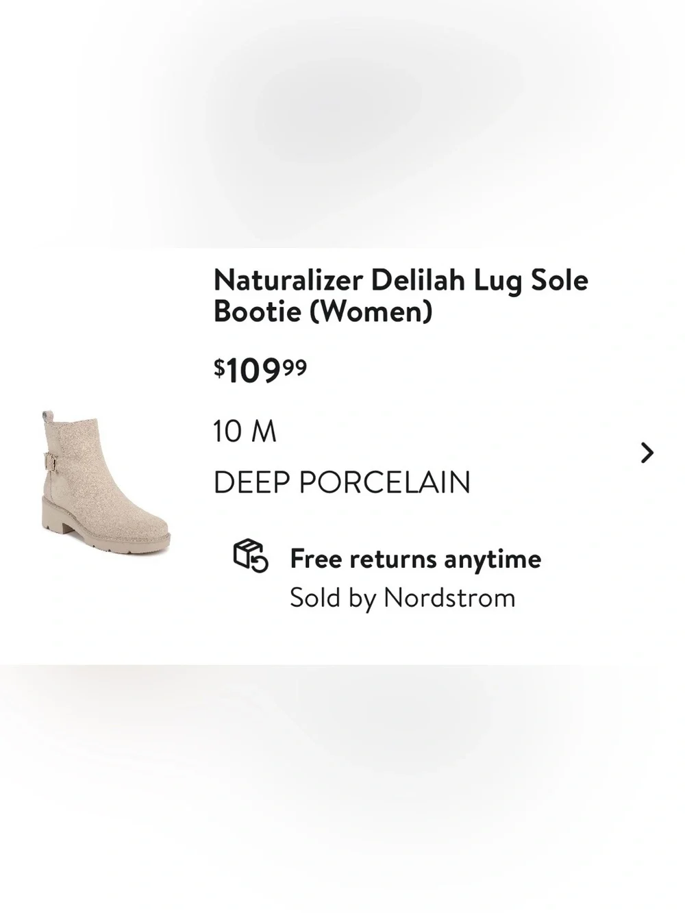 NEW! Naturalizer Suede Ankle Lug Boot with Buckle